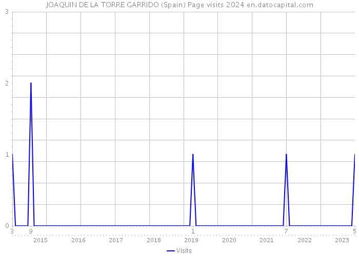 JOAQUIN DE LA TORRE GARRIDO (Spain) Page visits 2024 