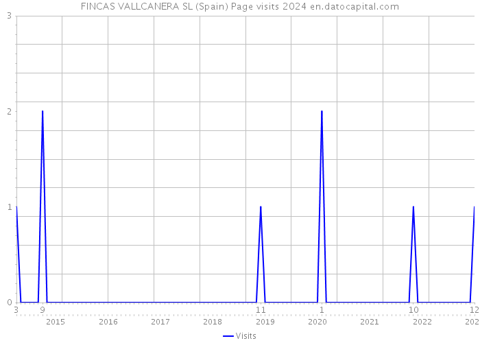 FINCAS VALLCANERA SL (Spain) Page visits 2024 