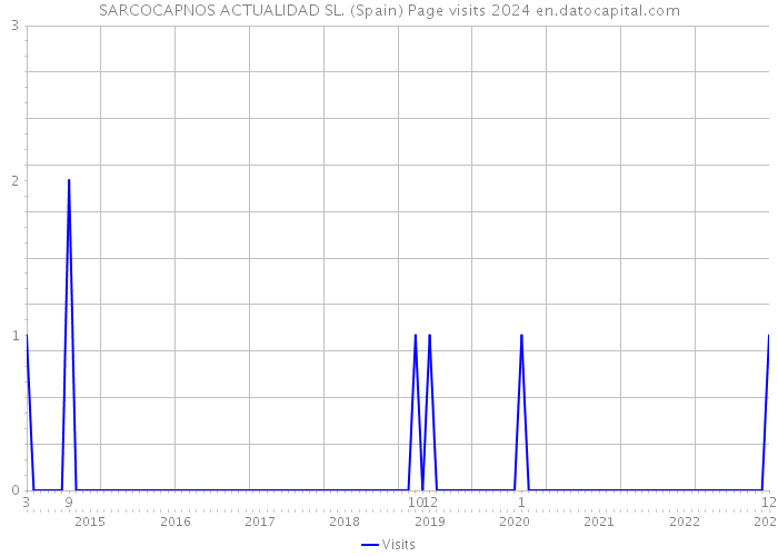 SARCOCAPNOS ACTUALIDAD SL. (Spain) Page visits 2024 