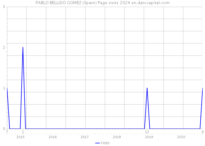 PABLO BELLIDO GOMEZ (Spain) Page visits 2024 