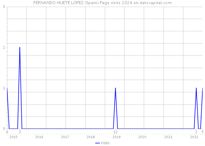 FERNANDO HUETE LOPEZ (Spain) Page visits 2024 