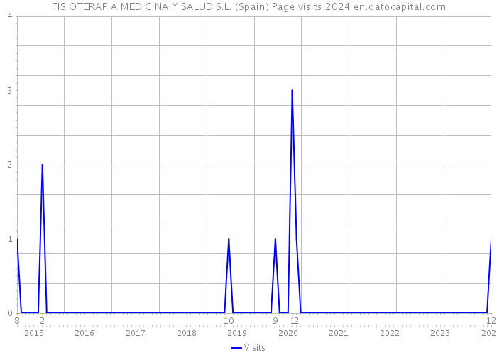FISIOTERAPIA MEDICINA Y SALUD S.L. (Spain) Page visits 2024 