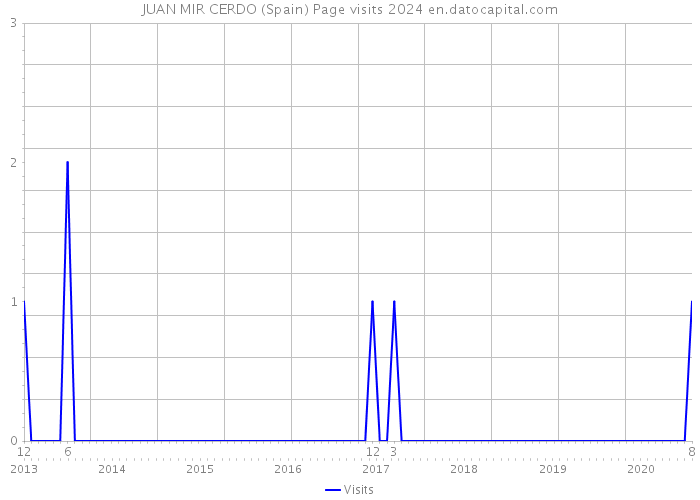 JUAN MIR CERDO (Spain) Page visits 2024 