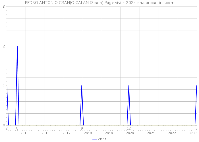 PEDRO ANTONIO GRANJO GALAN (Spain) Page visits 2024 