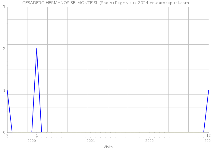 CEBADERO HERMANOS BELMONTE SL (Spain) Page visits 2024 