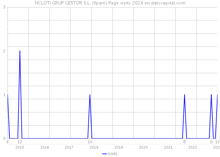 NCLOTI GRUP GESTOR S.L. (Spain) Page visits 2024 