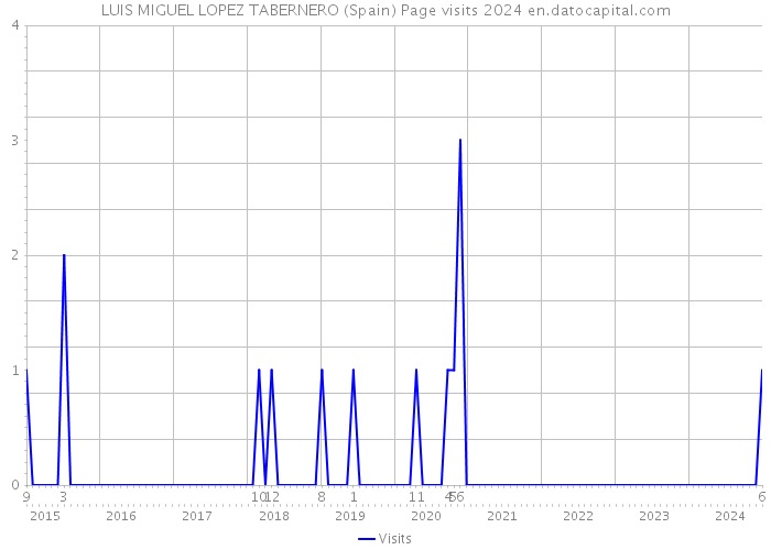 LUIS MIGUEL LOPEZ TABERNERO (Spain) Page visits 2024 