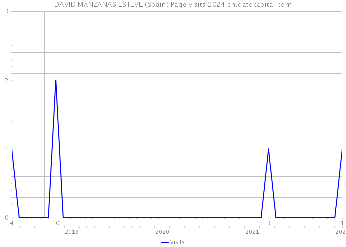DAVID MANZANAS ESTEVE (Spain) Page visits 2024 