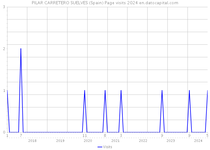 PILAR CARRETERO SUELVES (Spain) Page visits 2024 