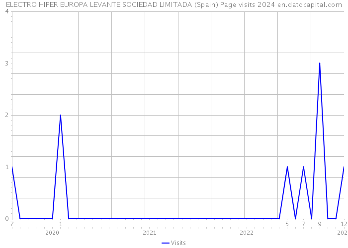 ELECTRO HIPER EUROPA LEVANTE SOCIEDAD LIMITADA (Spain) Page visits 2024 