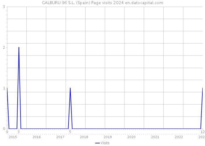 GALBURU 96 S.L. (Spain) Page visits 2024 