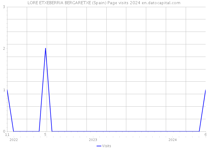 LORE ETXEBERRIA BERGARETXE (Spain) Page visits 2024 