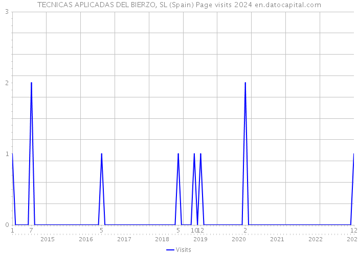 TECNICAS APLICADAS DEL BIERZO, SL (Spain) Page visits 2024 