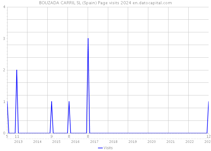 BOUZADA CARRIL SL (Spain) Page visits 2024 