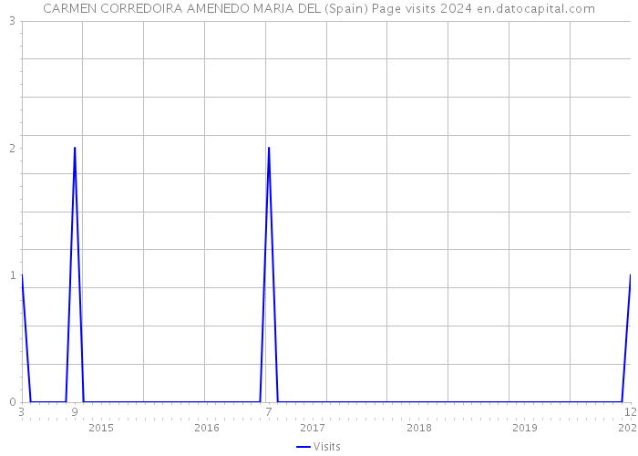 CARMEN CORREDOIRA AMENEDO MARIA DEL (Spain) Page visits 2024 
