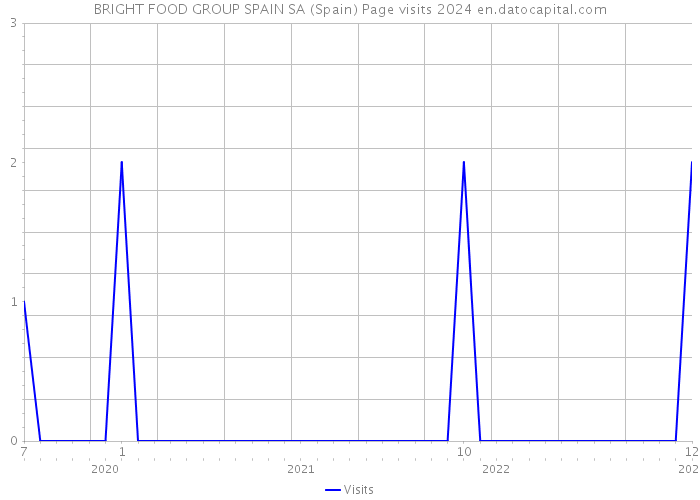 BRIGHT FOOD GROUP SPAIN SA (Spain) Page visits 2024 