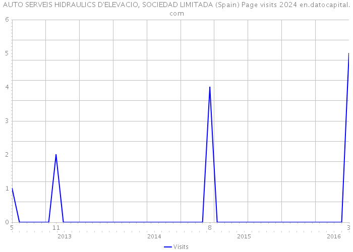AUTO SERVEIS HIDRAULICS D'ELEVACIO, SOCIEDAD LIMITADA (Spain) Page visits 2024 