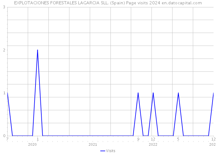EXPLOTACIONES FORESTALES LAGARCIA SLL. (Spain) Page visits 2024 