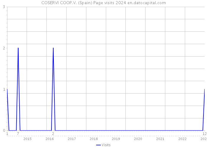 COSERVI COOP.V. (Spain) Page visits 2024 