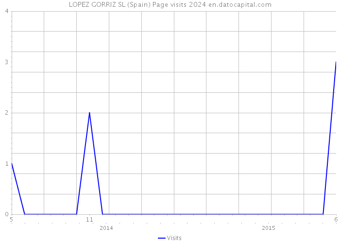 LOPEZ GORRIZ SL (Spain) Page visits 2024 