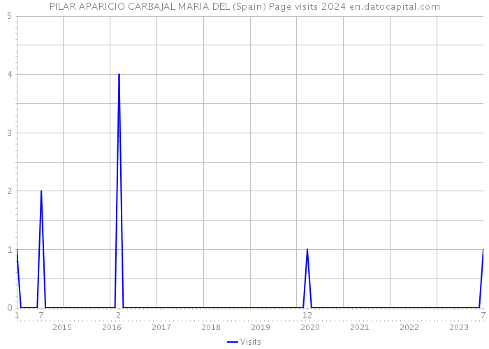 PILAR APARICIO CARBAJAL MARIA DEL (Spain) Page visits 2024 