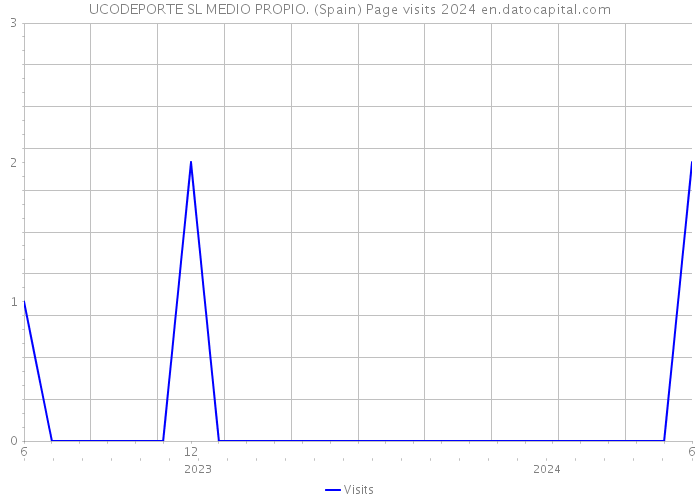 UCODEPORTE SL MEDIO PROPIO. (Spain) Page visits 2024 
