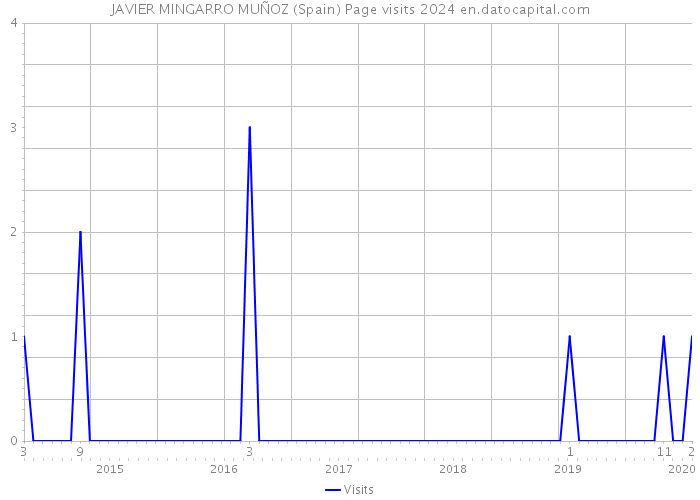 JAVIER MINGARRO MUÑOZ (Spain) Page visits 2024 
