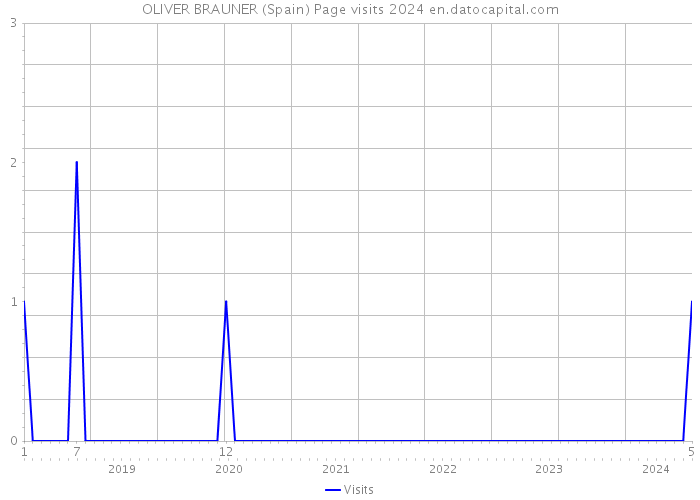 OLIVER BRAUNER (Spain) Page visits 2024 