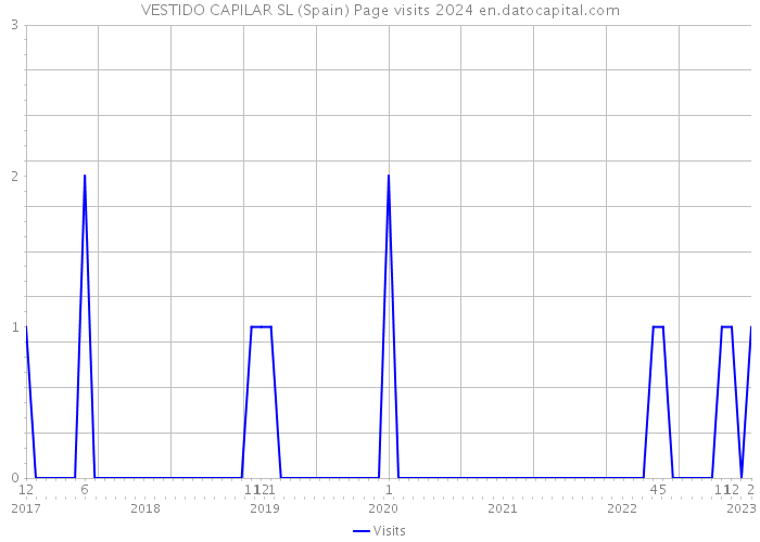 VESTIDO CAPILAR SL (Spain) Page visits 2024 