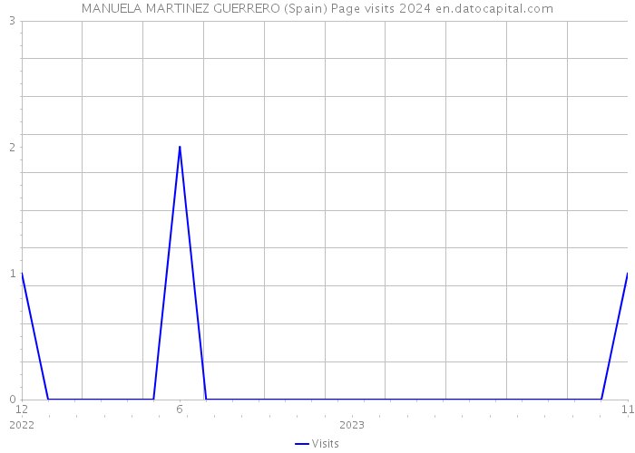 MANUELA MARTINEZ GUERRERO (Spain) Page visits 2024 