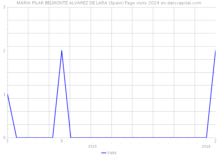 MARIA PILAR BELMONTE ALVAREZ DE LARA (Spain) Page visits 2024 