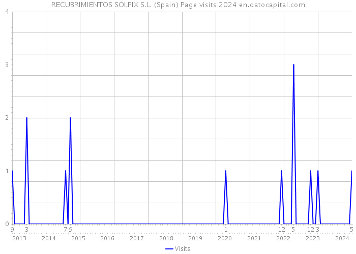 RECUBRIMIENTOS SOLPIX S.L. (Spain) Page visits 2024 