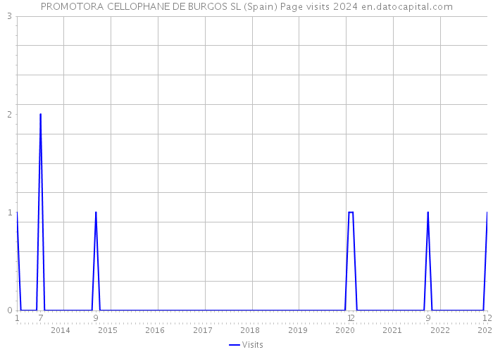 PROMOTORA CELLOPHANE DE BURGOS SL (Spain) Page visits 2024 