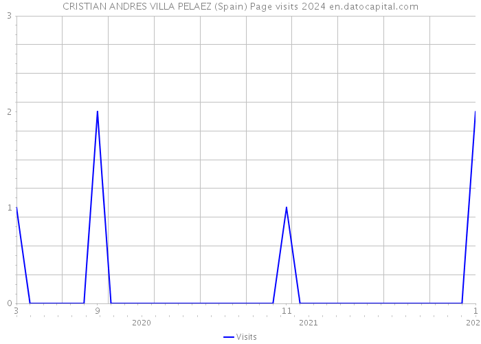 CRISTIAN ANDRES VILLA PELAEZ (Spain) Page visits 2024 