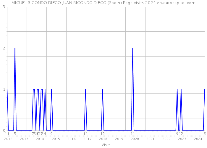MIGUEL RICONDO DIEGO JUAN RICONDO DIEGO (Spain) Page visits 2024 