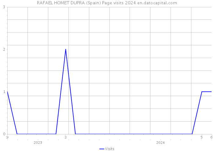 RAFAEL HOMET DUPRA (Spain) Page visits 2024 