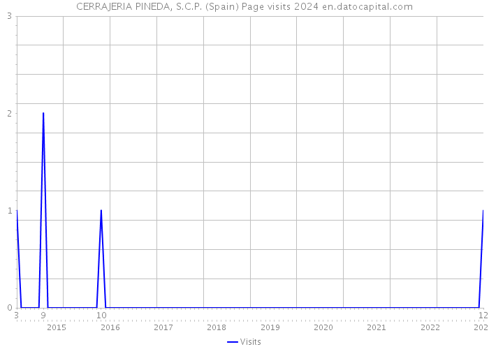 CERRAJERIA PINEDA, S.C.P. (Spain) Page visits 2024 