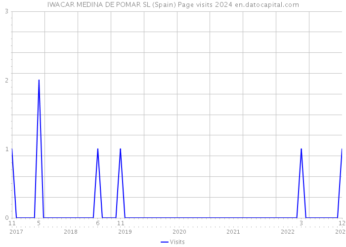 IWACAR MEDINA DE POMAR SL (Spain) Page visits 2024 