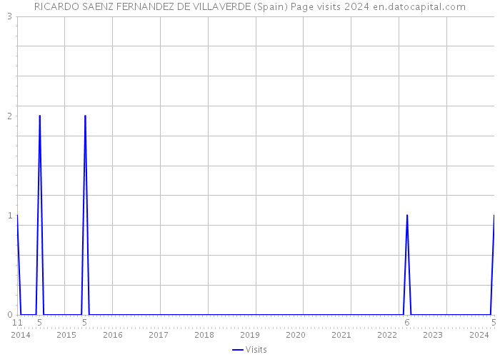RICARDO SAENZ FERNANDEZ DE VILLAVERDE (Spain) Page visits 2024 