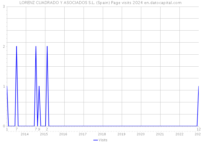 LORENZ CUADRADO Y ASOCIADOS S.L. (Spain) Page visits 2024 