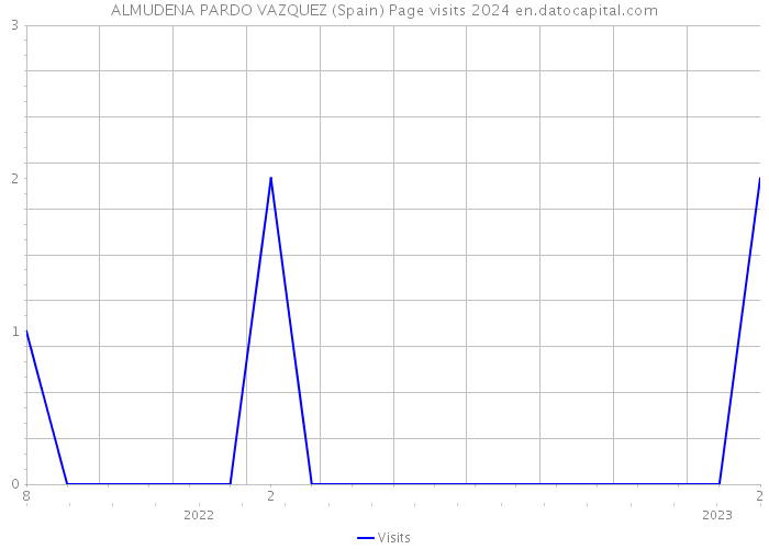ALMUDENA PARDO VAZQUEZ (Spain) Page visits 2024 