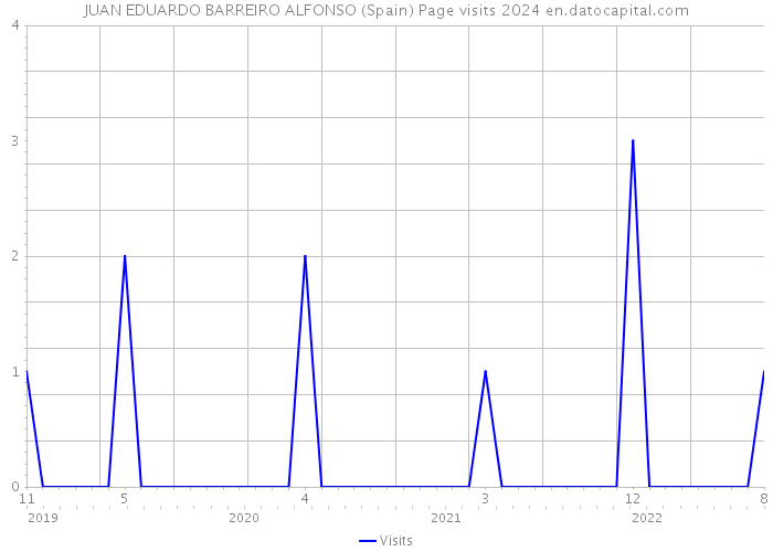 JUAN EDUARDO BARREIRO ALFONSO (Spain) Page visits 2024 