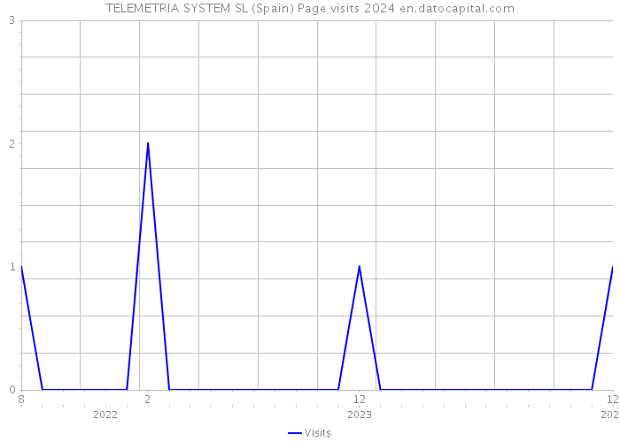 TELEMETRIA SYSTEM SL (Spain) Page visits 2024 