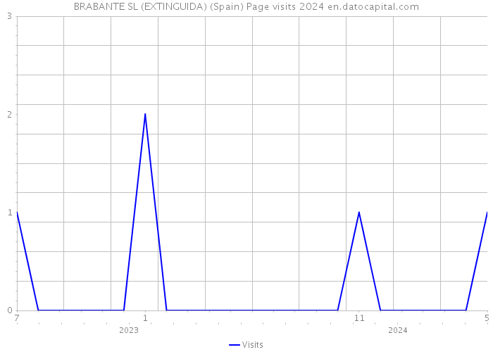 BRABANTE SL (EXTINGUIDA) (Spain) Page visits 2024 