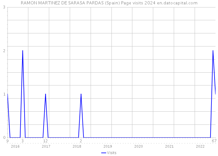 RAMON MARTINEZ DE SARASA PARDAS (Spain) Page visits 2024 