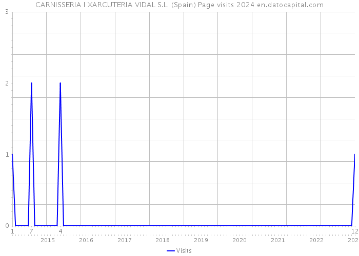 CARNISSERIA I XARCUTERIA VIDAL S.L. (Spain) Page visits 2024 
