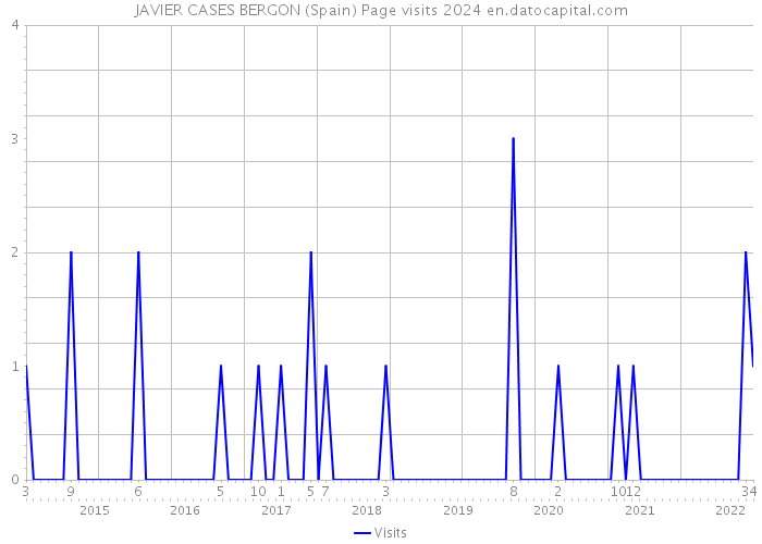JAVIER CASES BERGON (Spain) Page visits 2024 