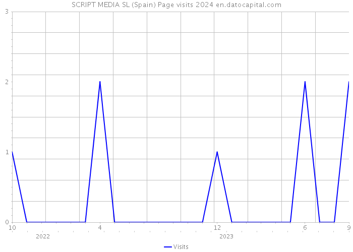 SCRIPT MEDIA SL (Spain) Page visits 2024 