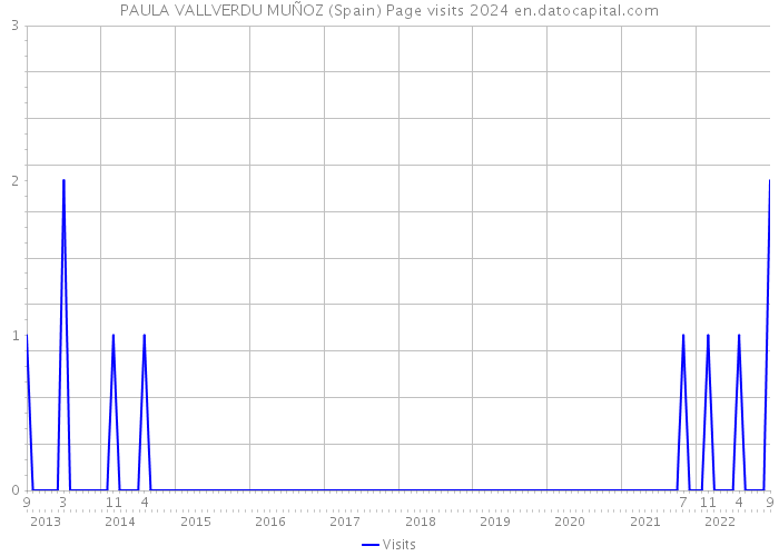 PAULA VALLVERDU MUÑOZ (Spain) Page visits 2024 