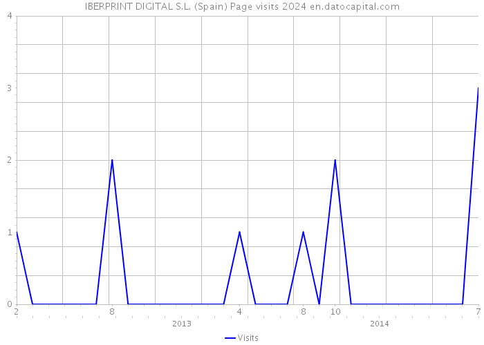 IBERPRINT DIGITAL S.L. (Spain) Page visits 2024 